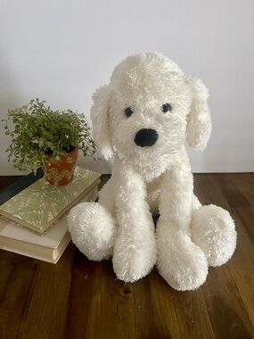 Vintage Gund White Puppy Dog 43334 Plush 17" Boscov's Blizzard Stuffed Animal